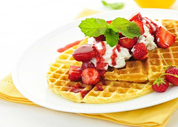 Breakfast waffles