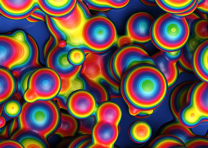 Colourful blobs