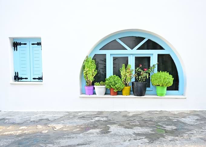 Blue Arch Naxos Greece