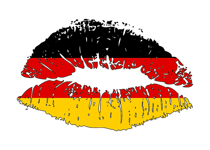 Patriotic Kiss Germany