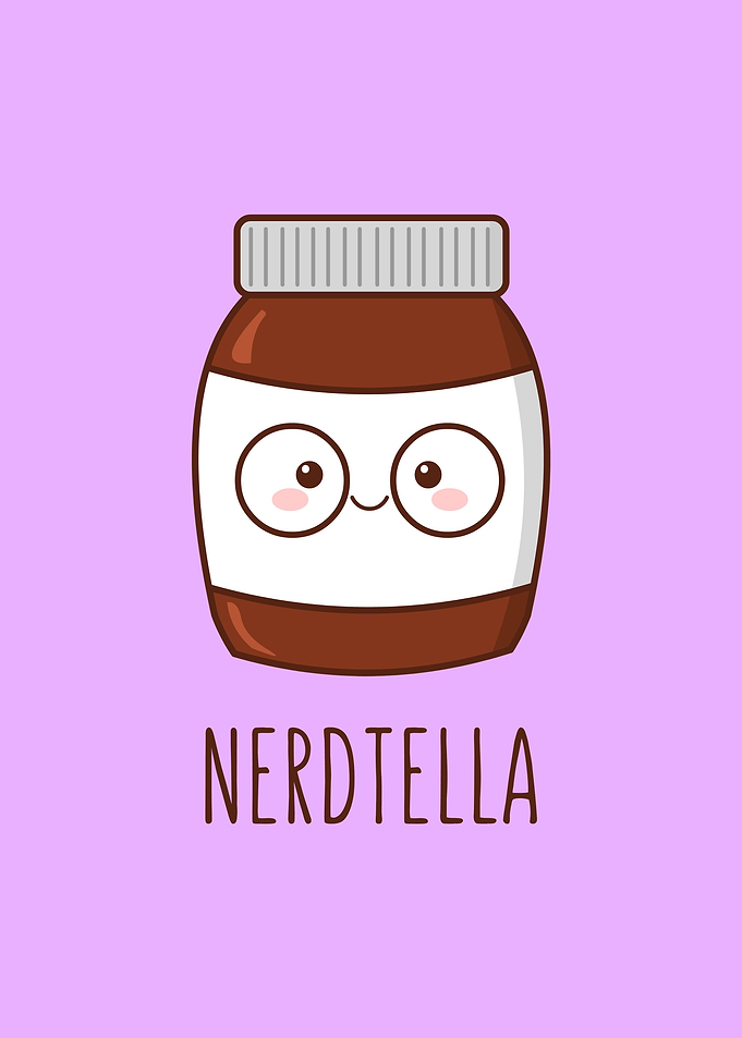 Nerdtella with text