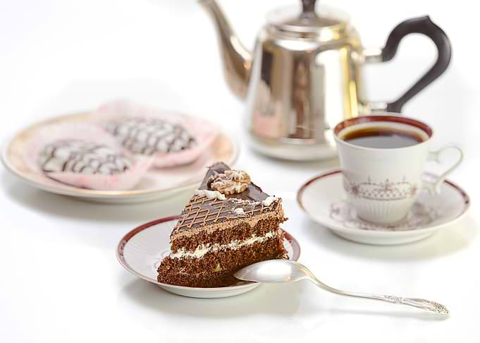Chocolate Cake and coffee