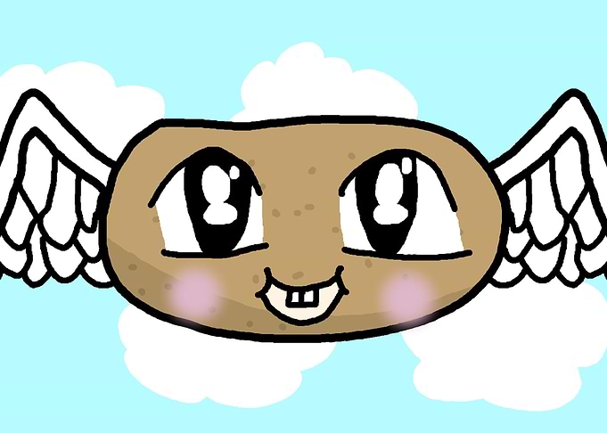 Kawaii Flying Potato