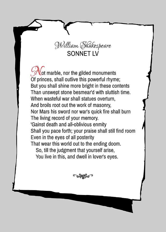 Shakespeare Sonnet 55