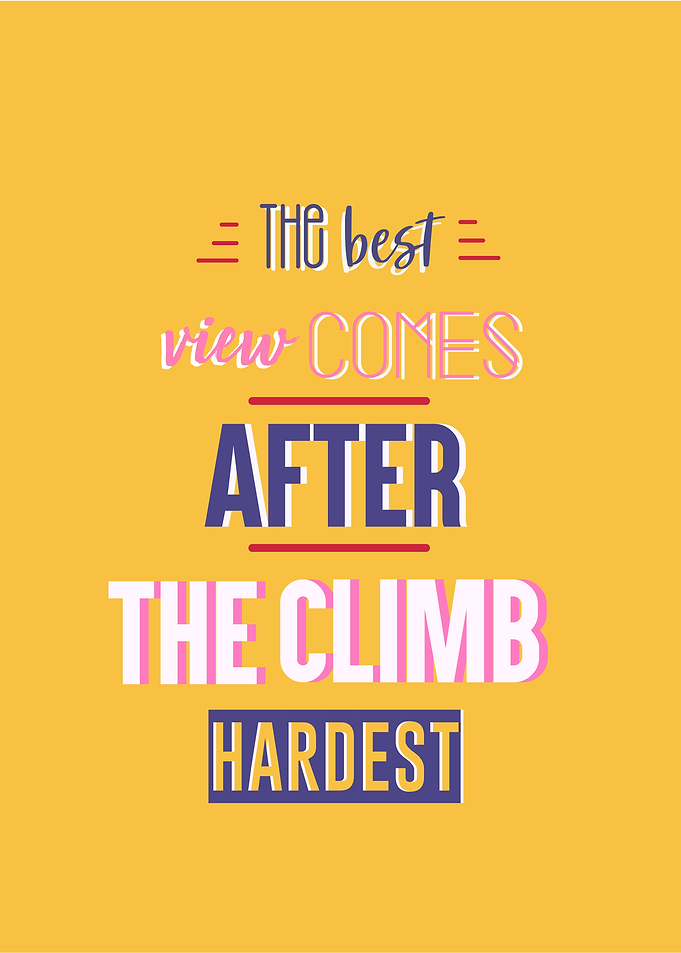 never give up