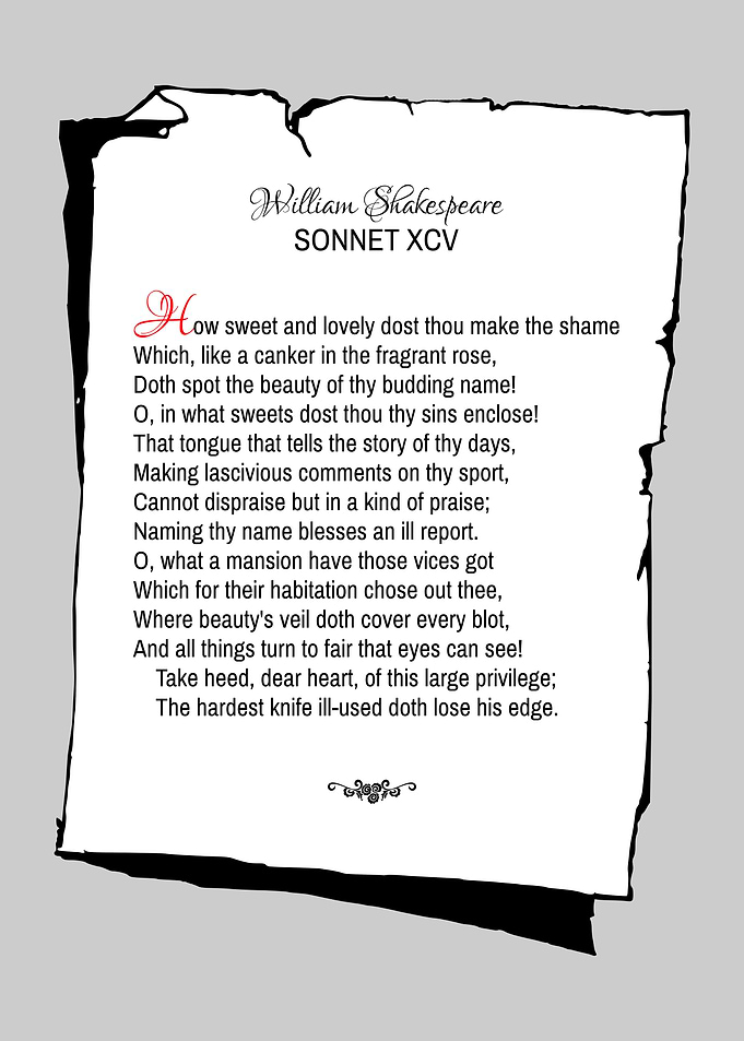 Shakespeare Sonnet 95