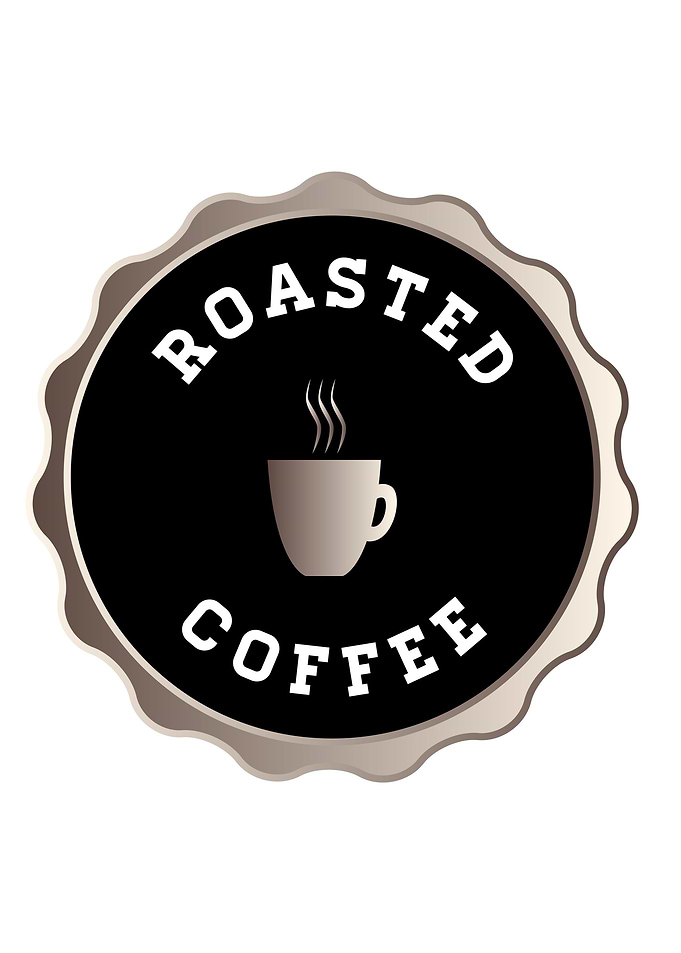 Round Roasted Coffee Sign