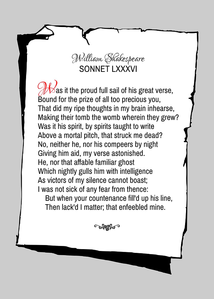 Shakespeare Sonnet 86
