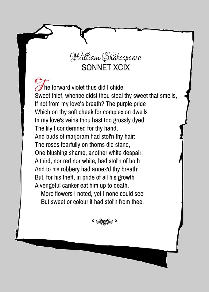 Shakespeare Sonnet 99