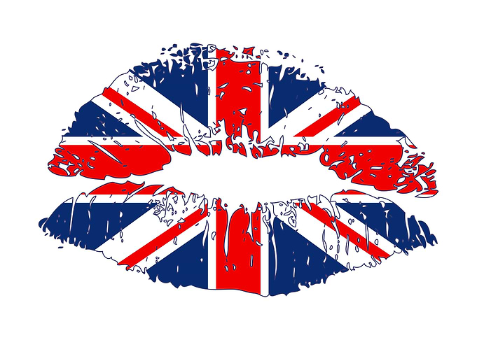 Patriotic Kiss UK flag