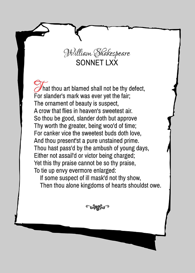 Shakespeare Sonnet 70