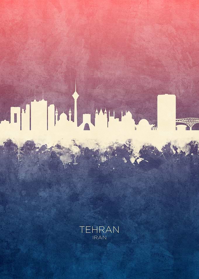 Tehran Iran Skyline