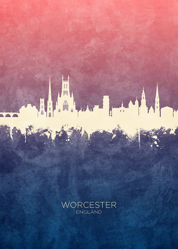 Worcester England Skyline