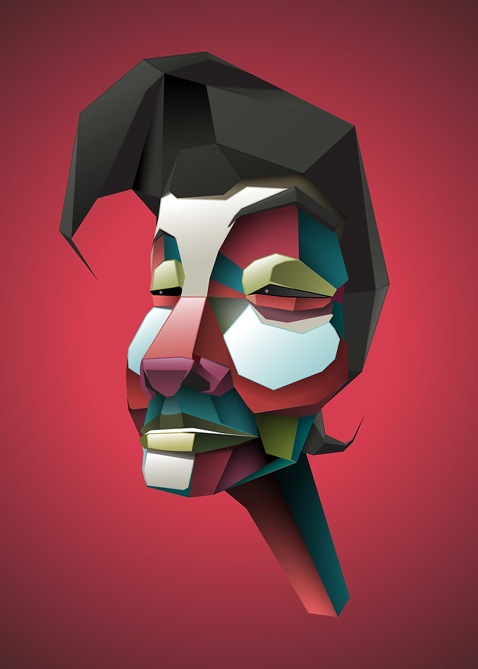 Neo cubism mask