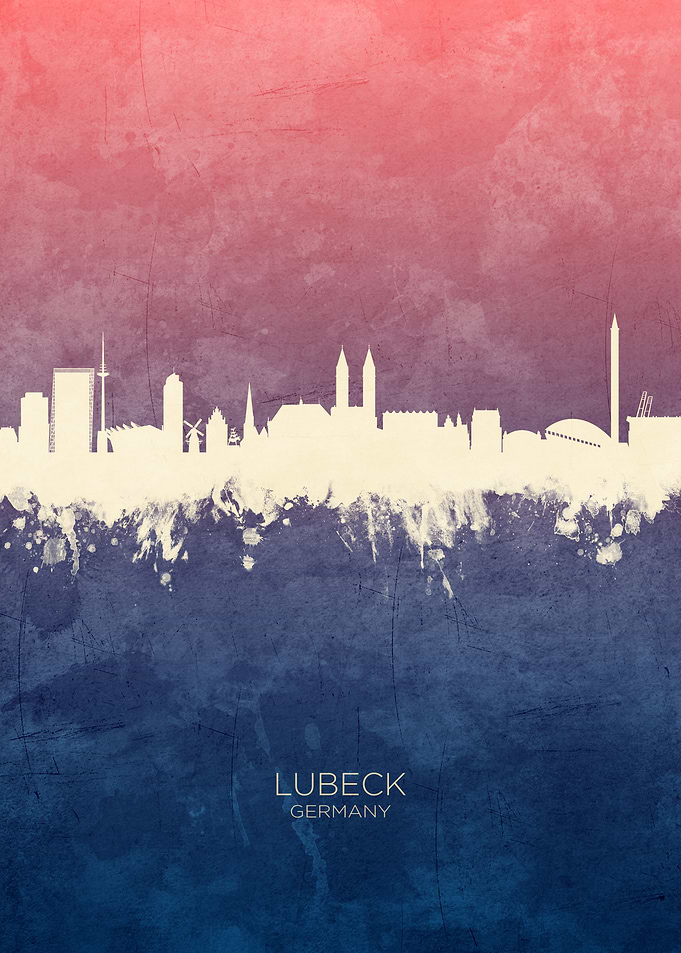 Lubeck Germany Skyline