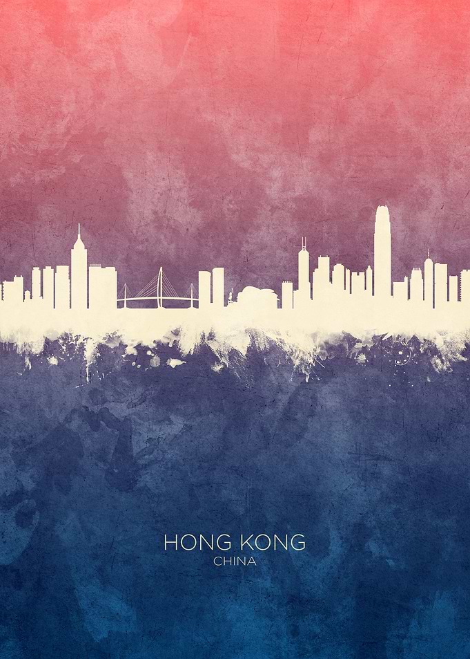 Hong Kong China Skyline