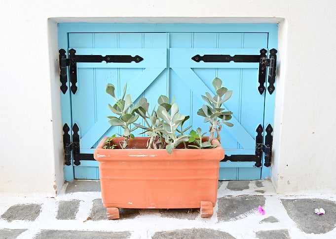 Greece Pretty Blue Window