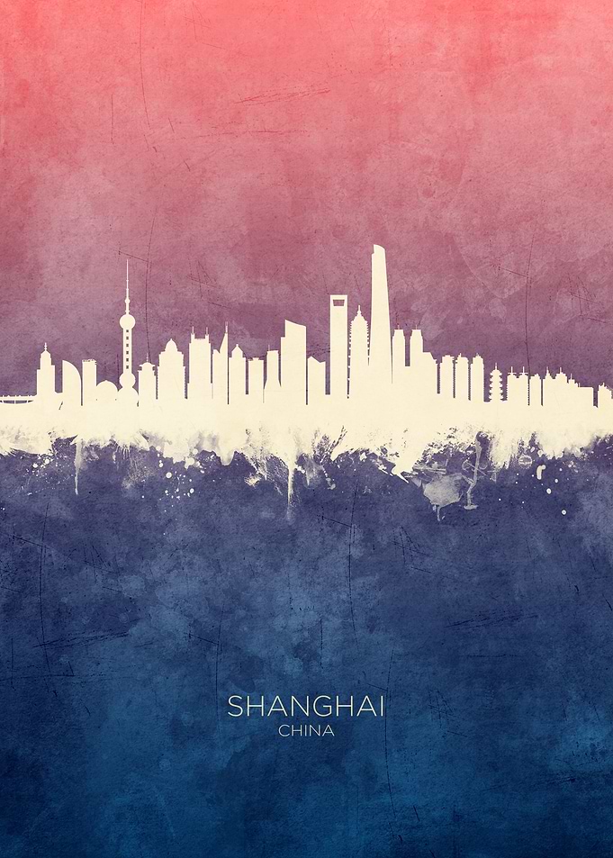 Shanghai China Skyline