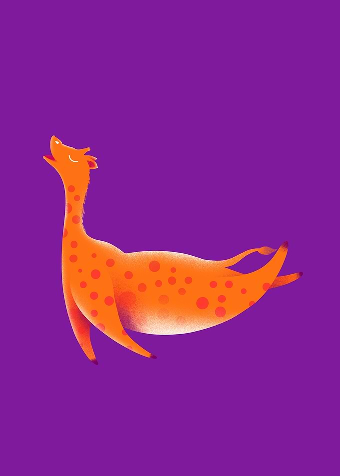 funny baby giraffe