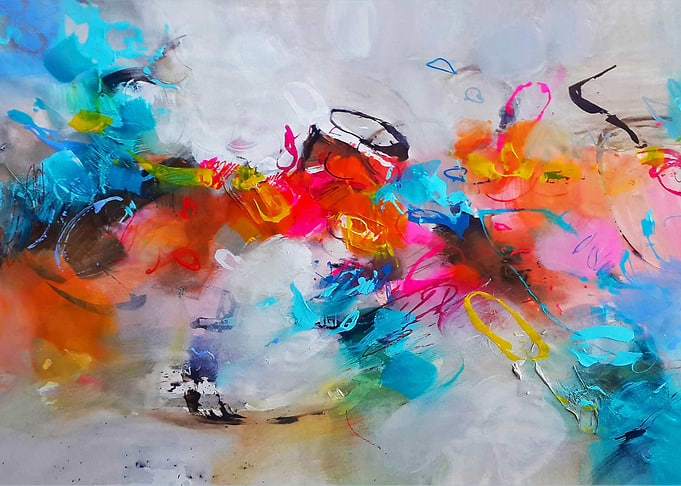 Abstract acrylic print