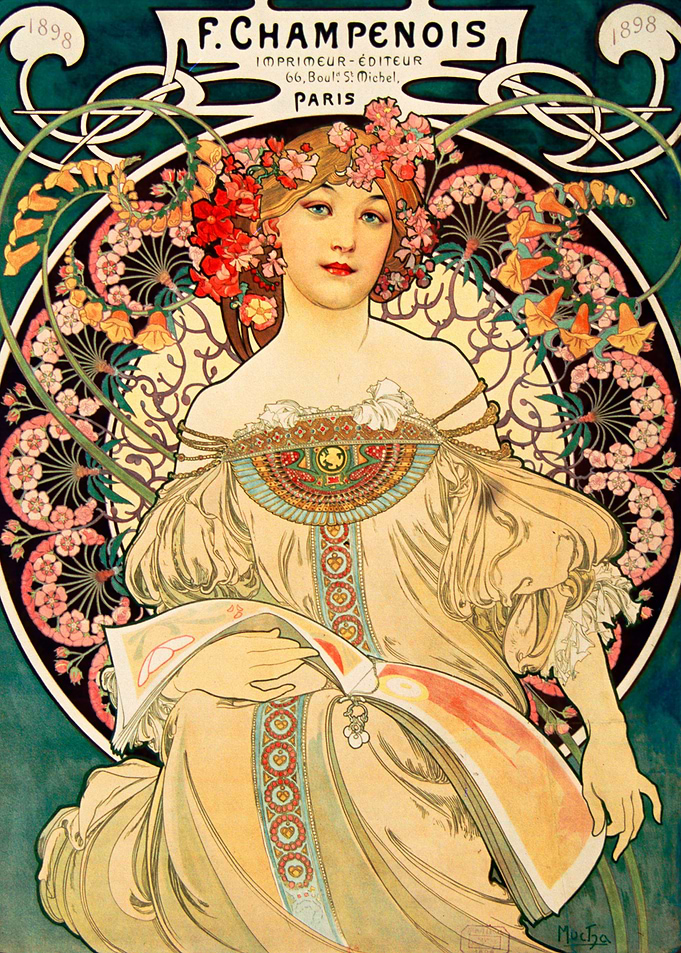 POSTER MUCHA ART NOUVEAU