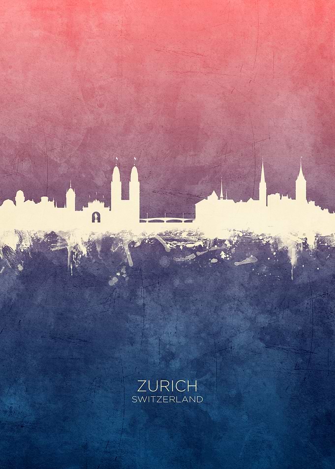 Zurich Switzerland Skyline