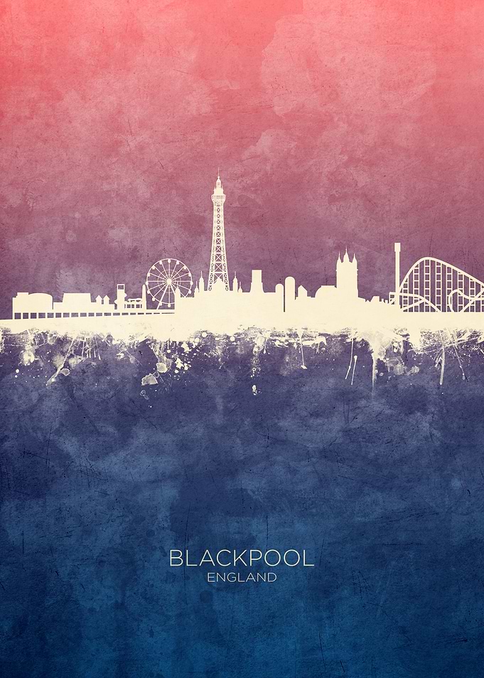 Blackpool England Skyline