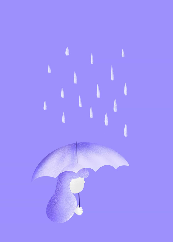 girl holding umbrella