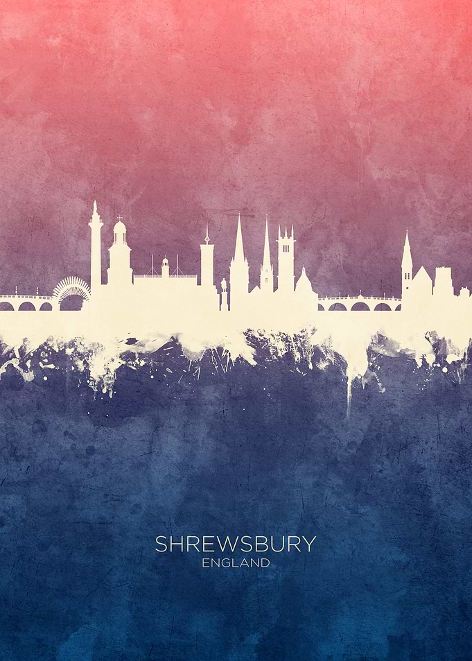 Shrewsbury England Skyline