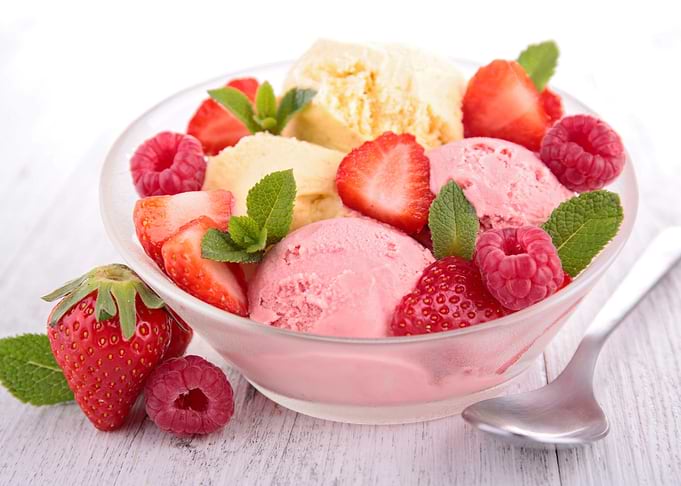 Ice cream melba