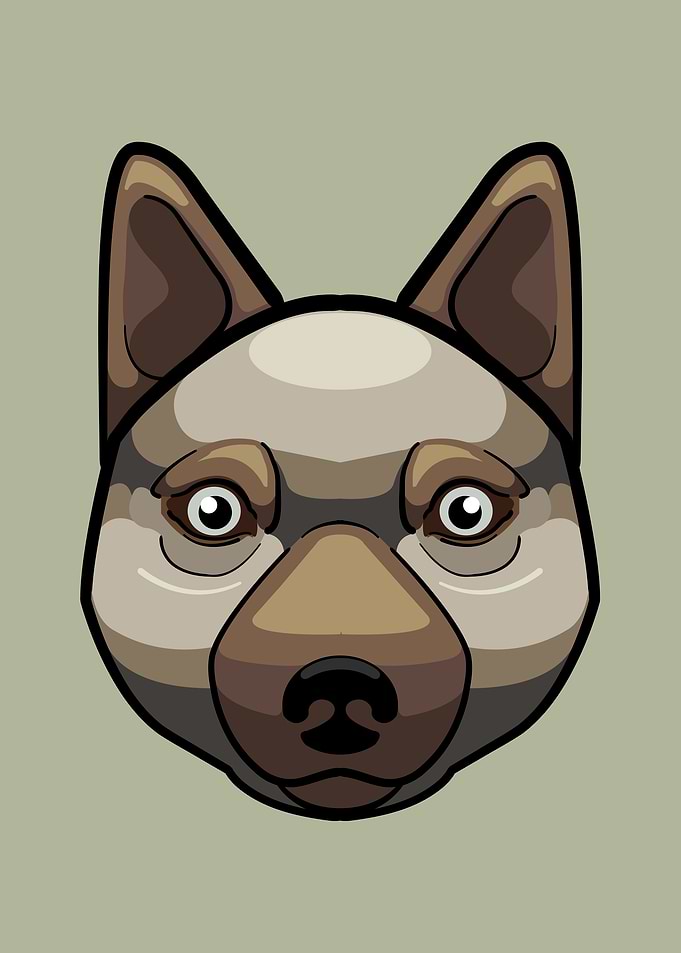Wolf hound portrait