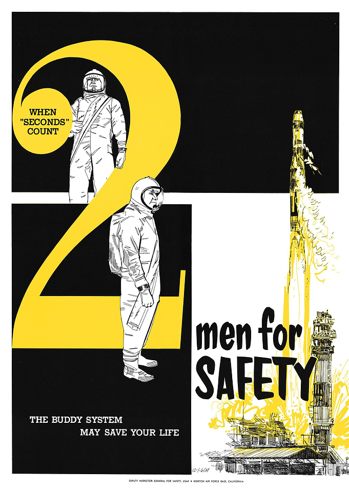 VINTAGE ASTRONAUT POSTER