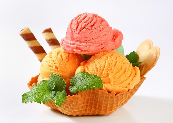 Ice cream melba