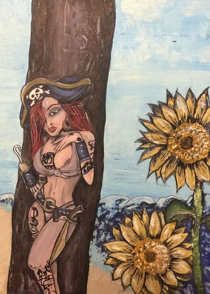 Sunflowers and Pirate