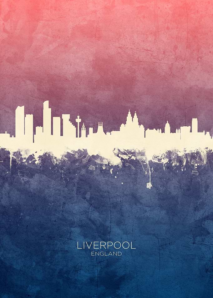 Liverpool England Skyline