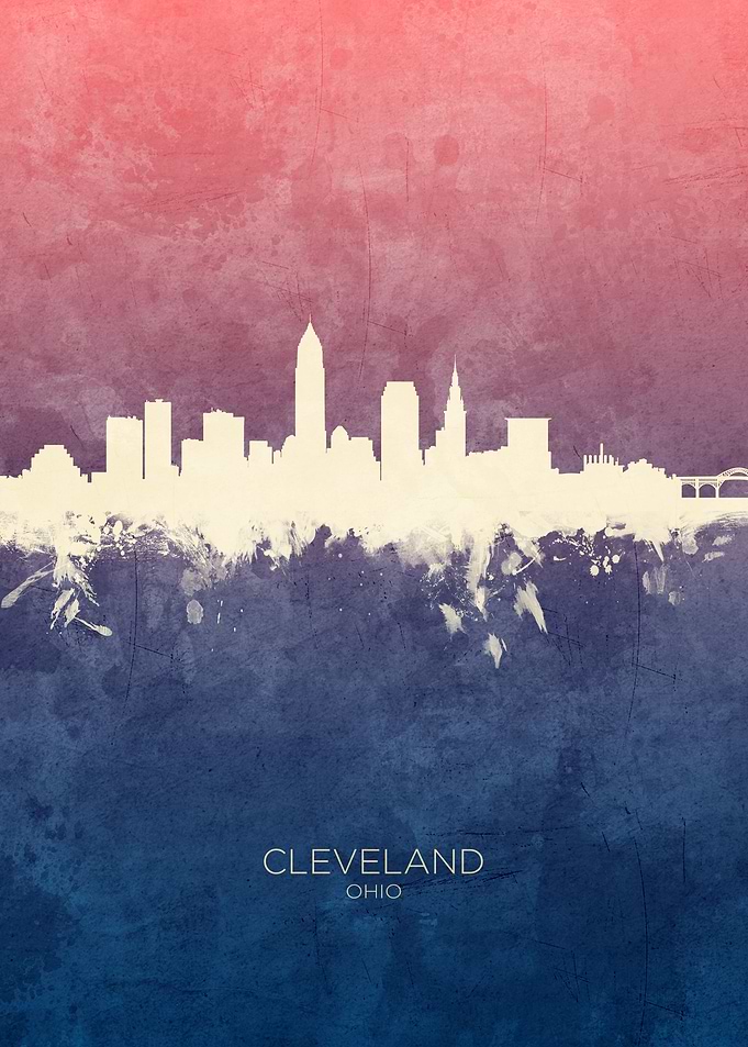 Cleveland Ohio Skyline