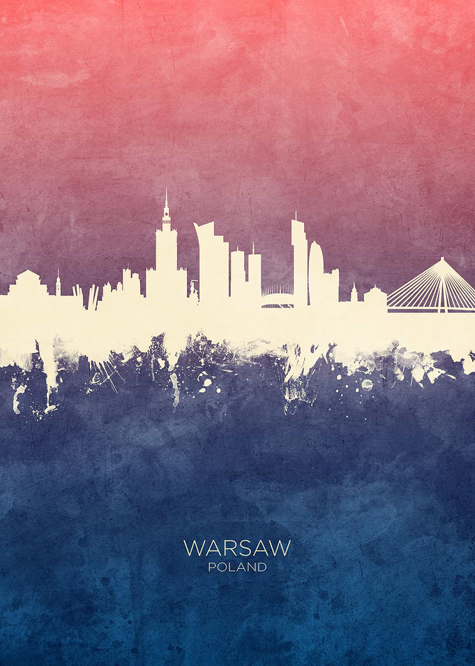 Warsaw Poland Skyline