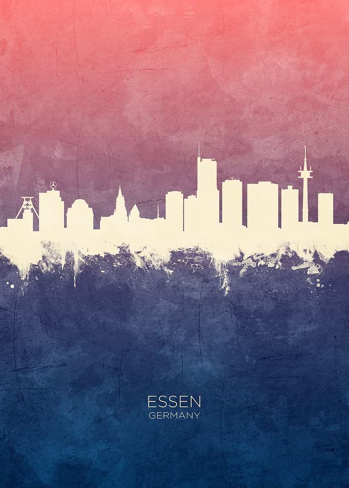 Essen Germany Skyline