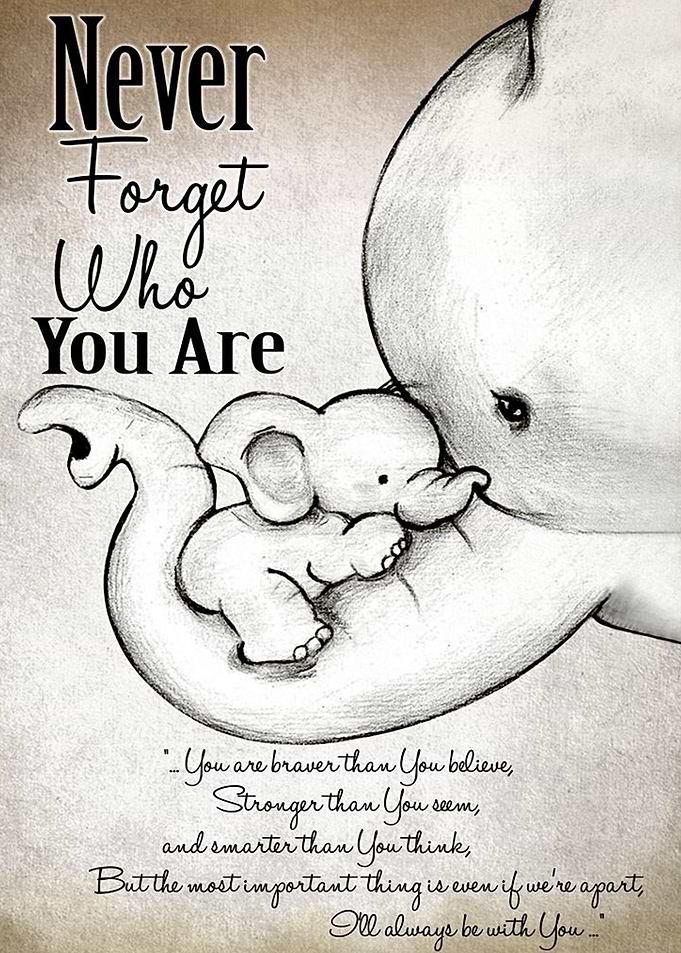 NEVER FORGET WHO YOU ARE