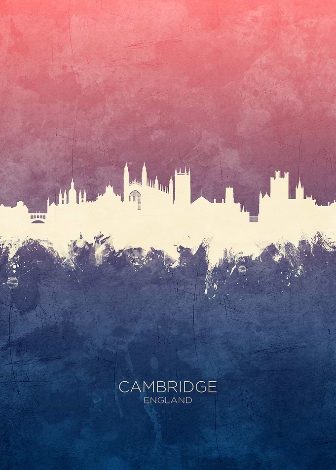 Cambridge England Skyline