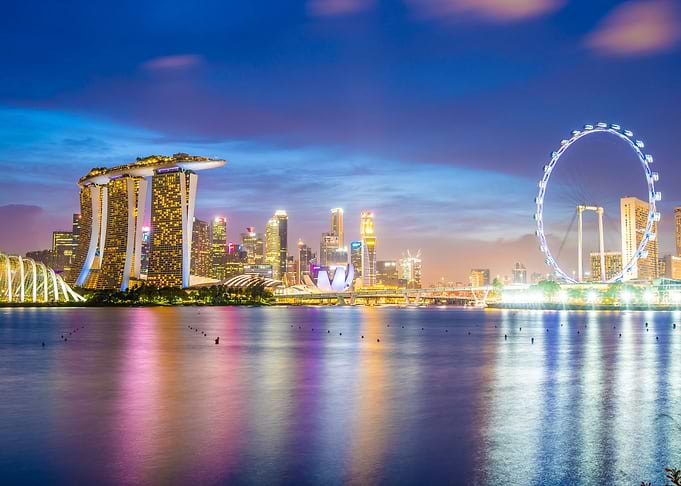 Singapore Skyline by night