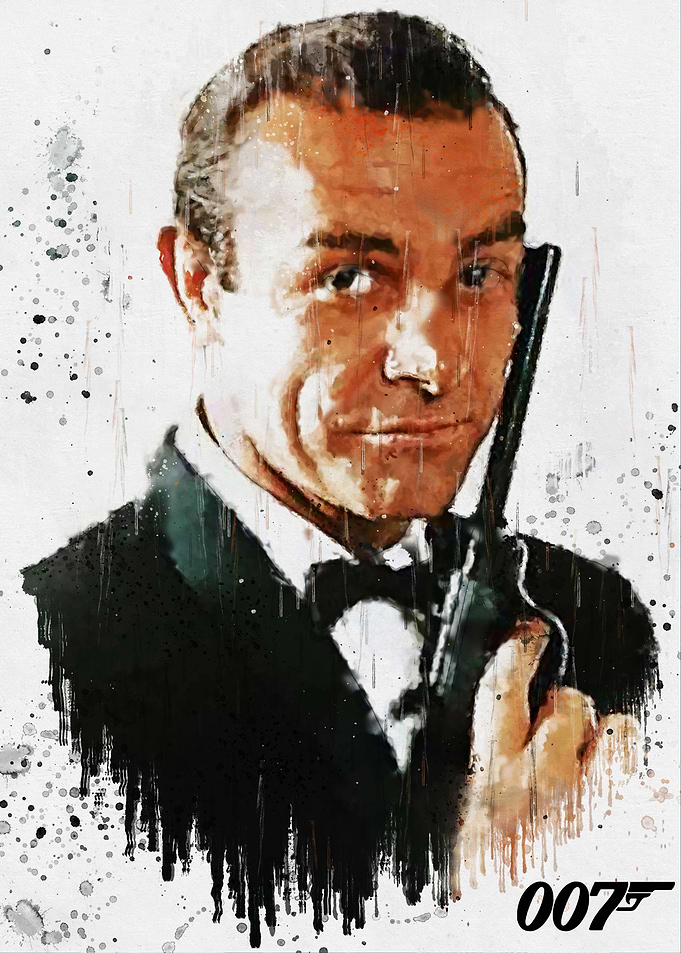 Sean Connery Painting