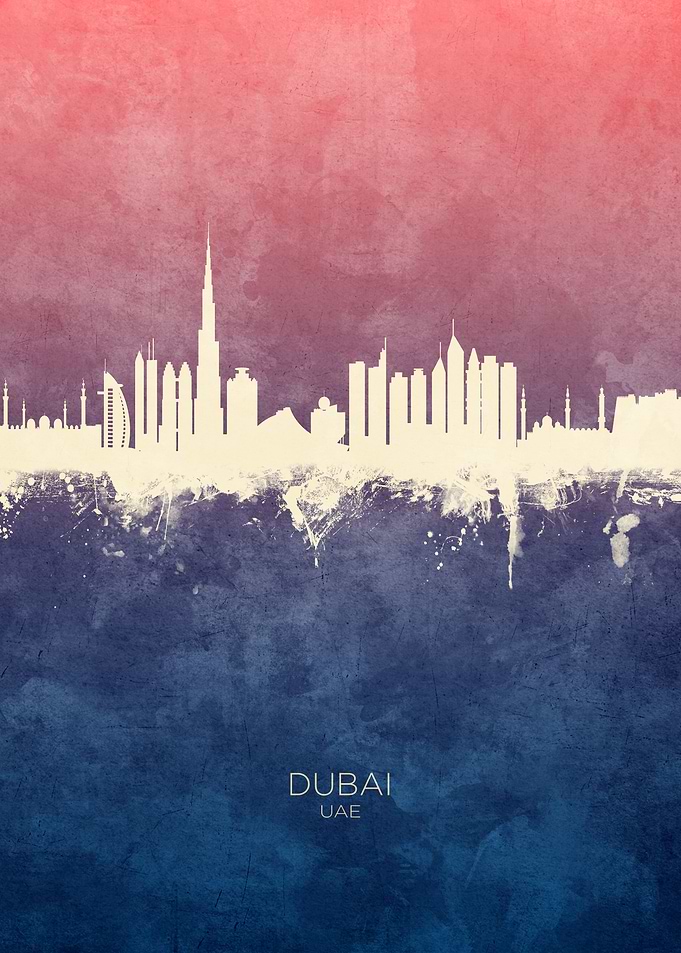 Dubai UAE Skyline
