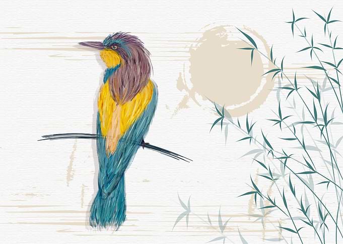 realistic bird paint