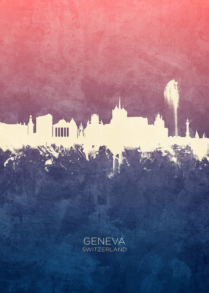 Geneva Switzerland Skyline