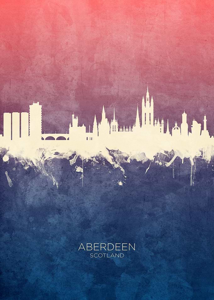 Aberdeen Scotland Skyline