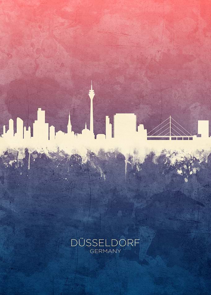 Dusseldorf Germany Skyline