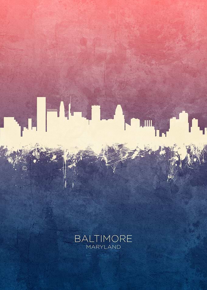Baltimore Maryland Skyline