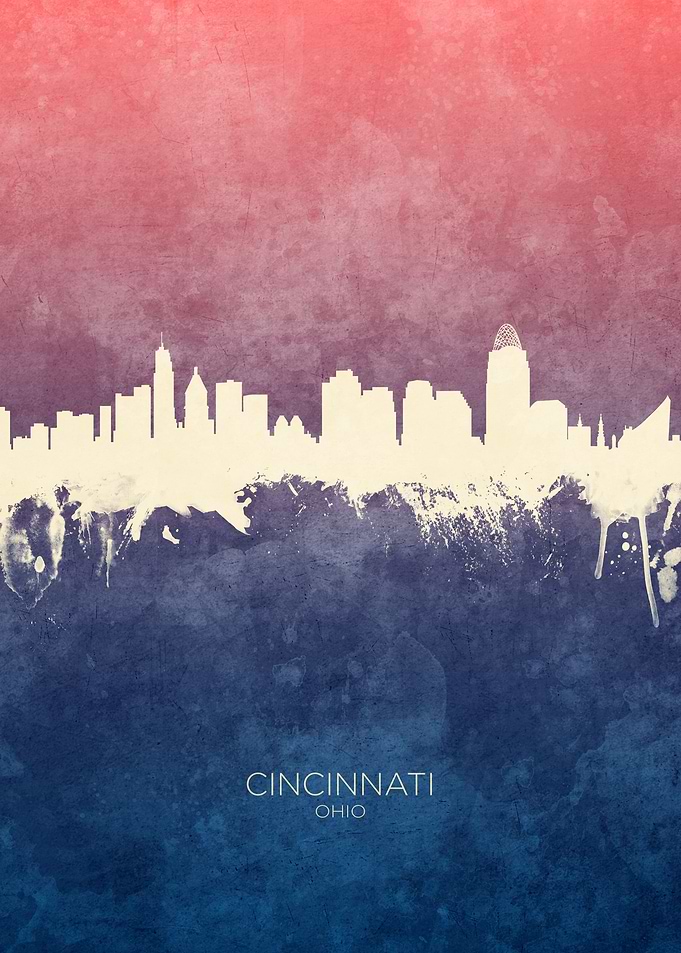 Cincinnati Ohio Skyline
