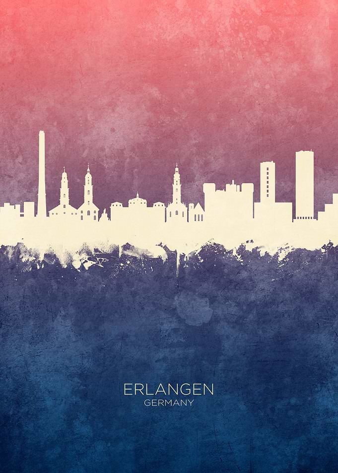 Erlangen Germany Skyline